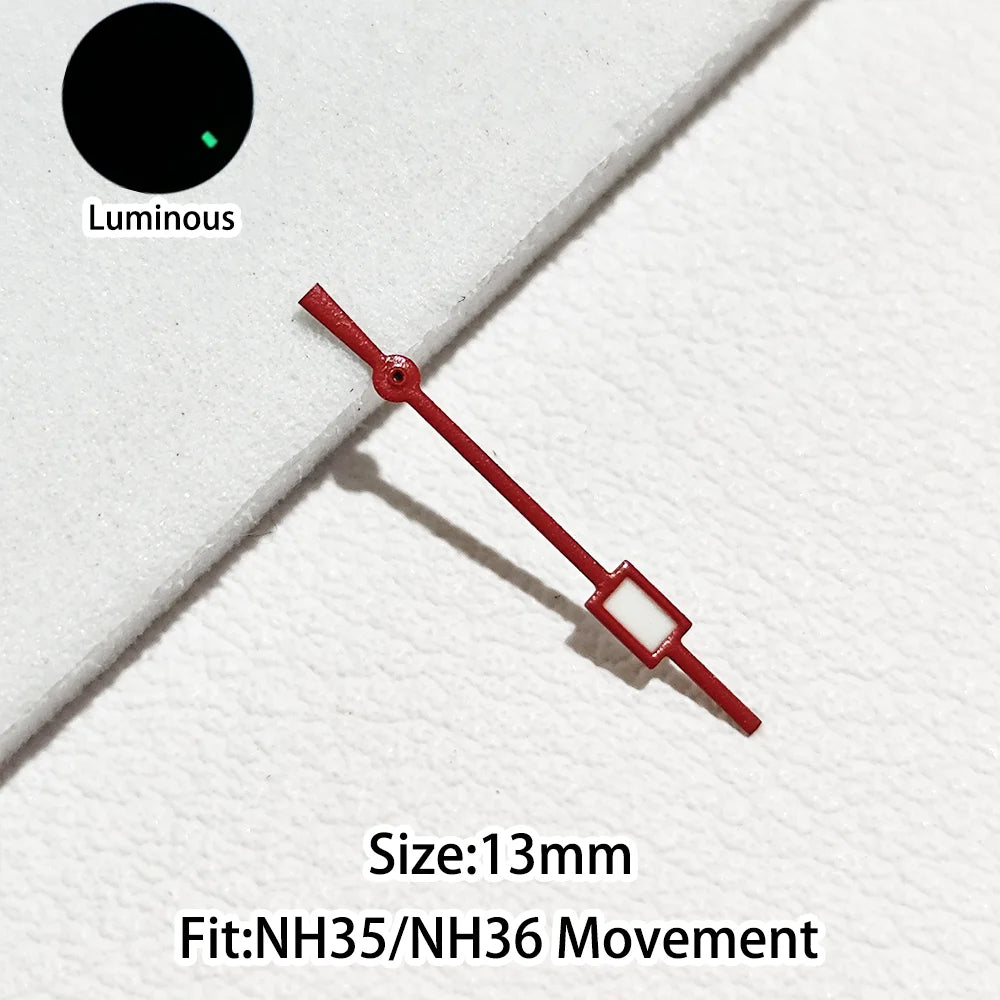 Green/Blue Green Luminous Watch Hands Fit NH35 NH36 Personalized Second Hand