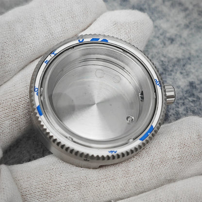 42MM Watch Case Steel Cylinder Case with Sapphire Crystal for NH35/NH36/4R/7S