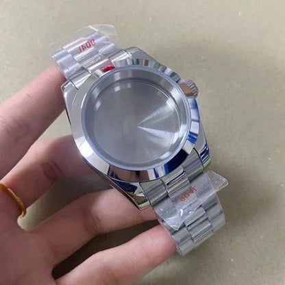 36mm/39mm Stainless Steel Watch Case Set with Calendar Window for NH35/36