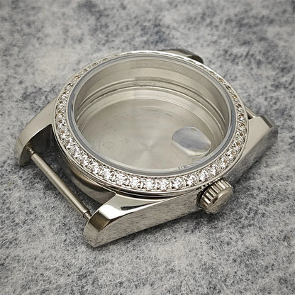 36/39mm Watch Case Transparent Caseback Sapphire Crystal for NH35/NH36/4R/7S