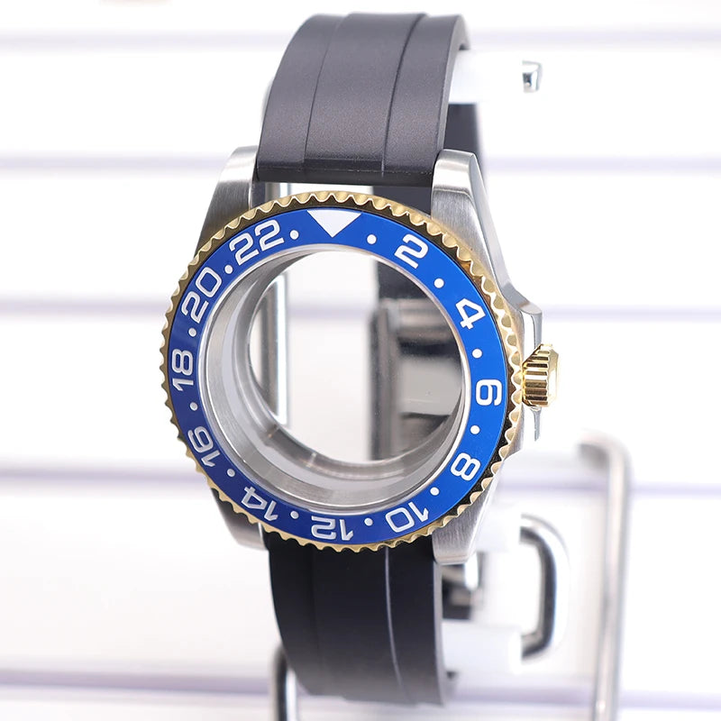 40mm Watch Case For nh35 nh36 nh34/38 Miyota8215 Eta2824 GMT SUB Case 120clicks