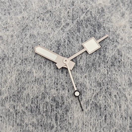 Geometric Square Pointer with Green Luminous Watch Hands for NH35/NH36/4R/7S