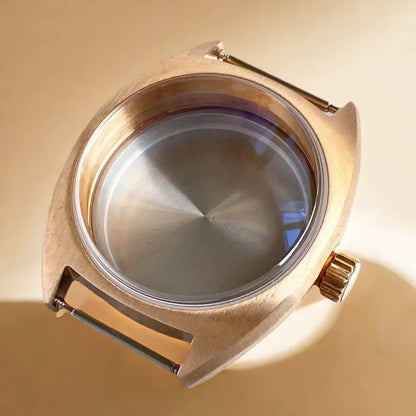 36mm Sapphire Glass Bronze Retro Watch Cases for NH35 NH36 NH38 ETA2824 PT5000