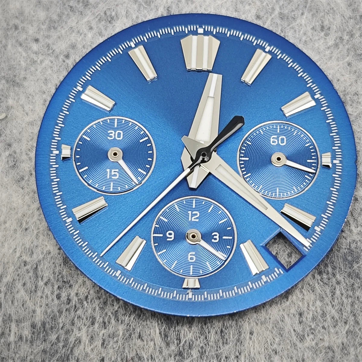 29.5mm Multicolor Watch Dial with Blue Luminous for VK63 Quartz Hand Movement