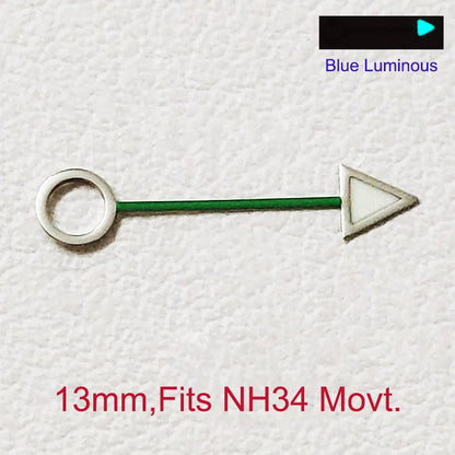 Modified BGW9 Blue Luminous GMT Watch Hands For NH34 NH35 NH36  Movement