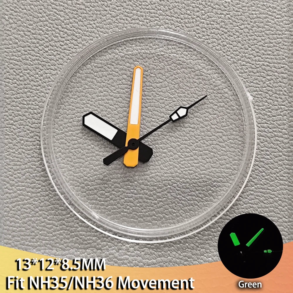 Various Styles Watch Hands Pointers Green Luminous For NH35 NH36 Movement