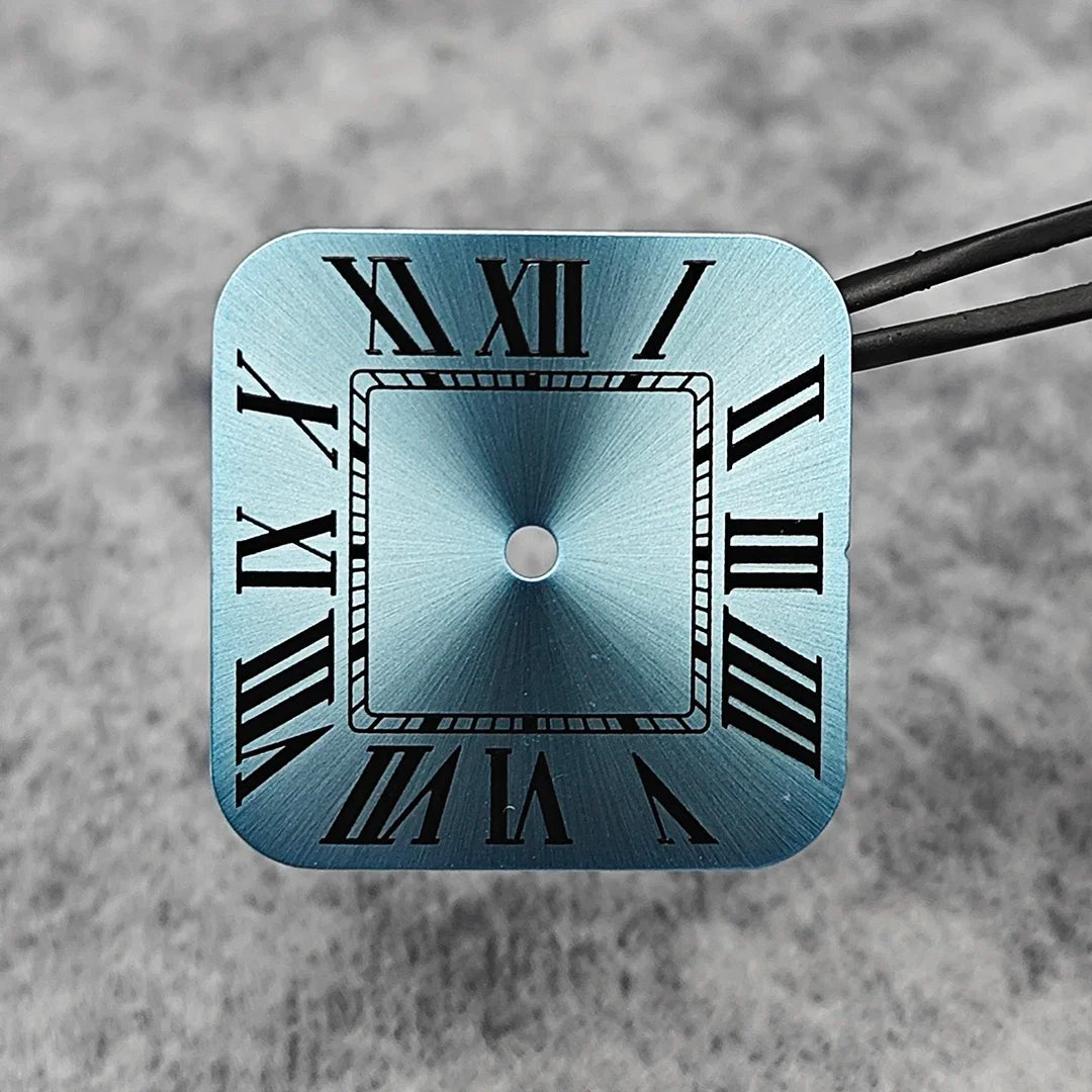 38mm 316L Stainless Steel Square Watch  Case Set for NH36 4R36 Movement
