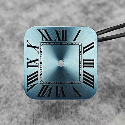 38mm 316L Stainless Steel Square Watch  Case Set for NH36 4R36 Movement