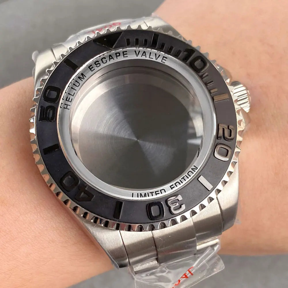 43mm Watch Case with Sapphire Fit DEEP Sea Homage for NH34/35/36 ETA 2824 2836