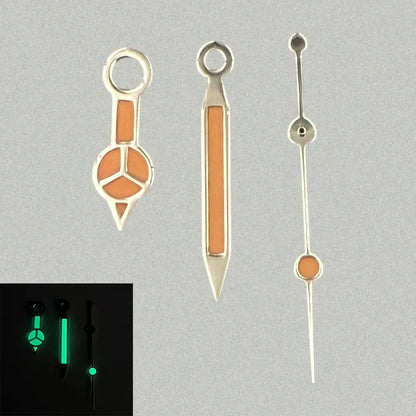 Modified Candy Color Green/Yellow Luminous Watch Hands for NH35/NH36/4R/7S