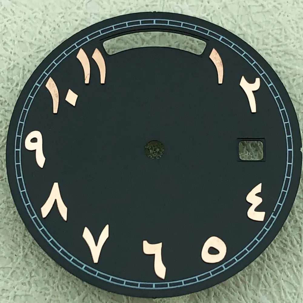Modified 31mm Arabic Dual Calendar Watch Dial Suitable For 8285 Movement