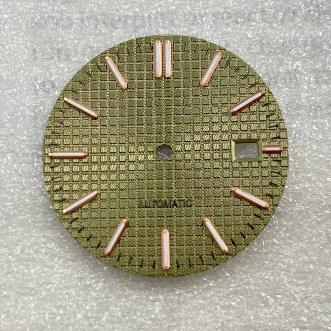 31.8mm Watch Dial AP Customizable Slogo For NH35 NH36 Hands C3 Green Luminous
