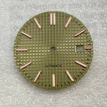 31.8mm Watch Dial AP Customizable Slogo For NH35 NH36 Hands C3 Green Luminous