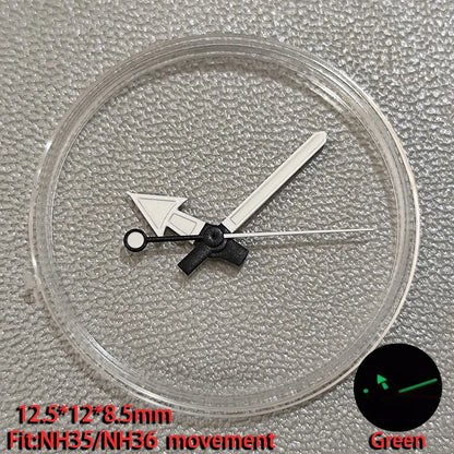 Watch Hands Pointer Luminous C3 Green Suitable for NH35/NH36 ETA 2836 2824