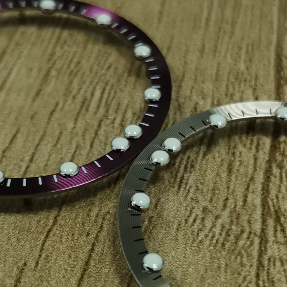 28.5mm Multicolor Ring Watch Bezel Inner Shadow Watch Face for NH70 Movement
