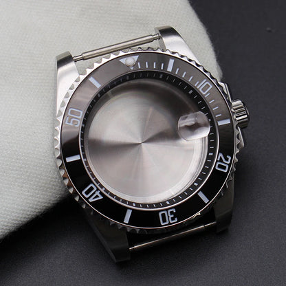 40mm Diver Watch Cases Ceramic Bezel Sapphire Glass For Sub NH35 NH36 NH34 NH38