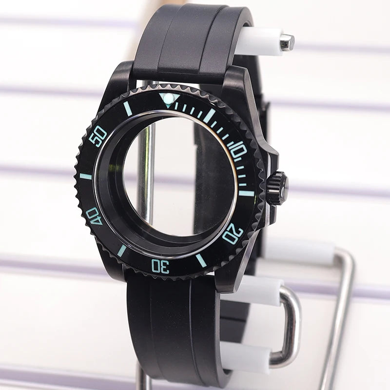 Diving 40mm Watch Case For Nh34/35/36 Miyota 8215 Eta 2824 C3 Bezel Submariner