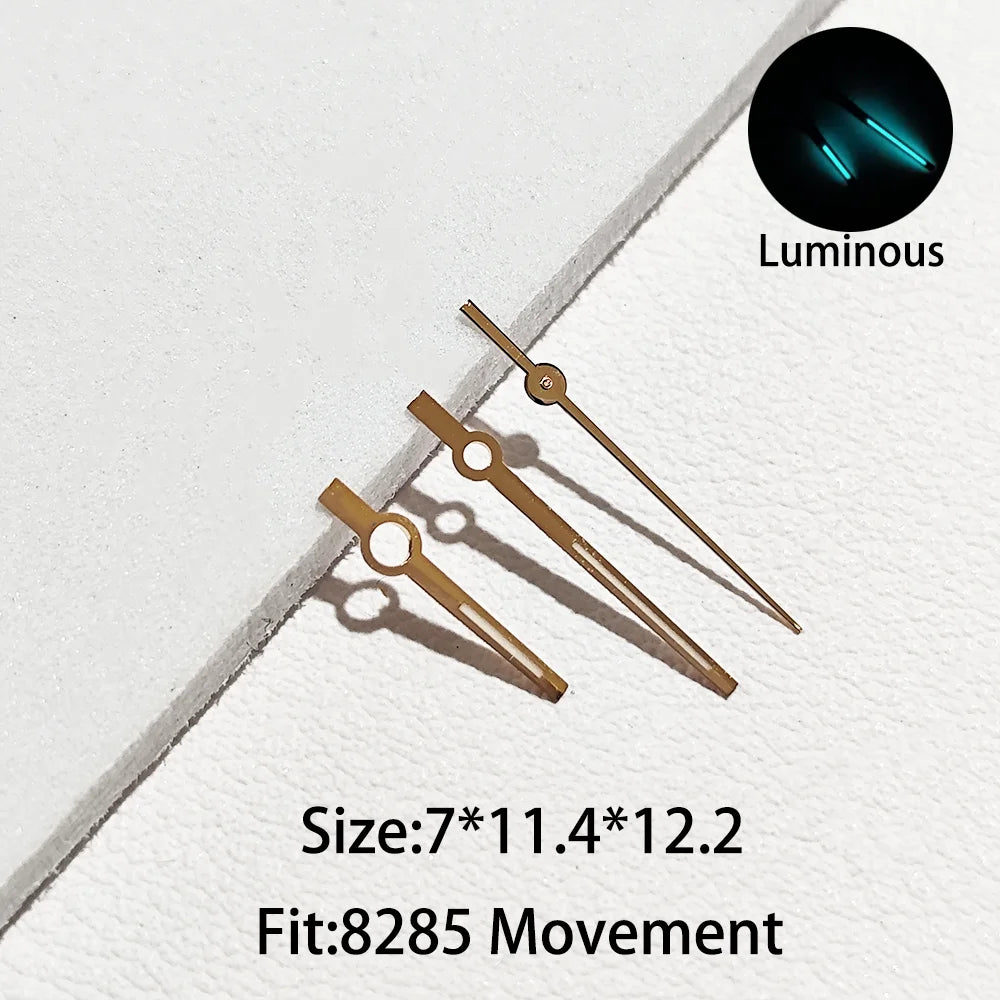 Watch Hands Pointers with Blue-Green C3 Luminous Suitable For Miyota 8285 Hands