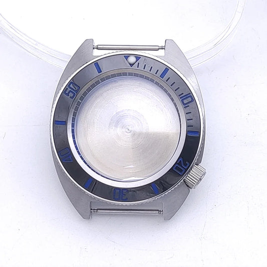 40mm Watch Case with Ceramic Bezel Shadow Ring Sapphire Crystal for NH35/NH36/4R