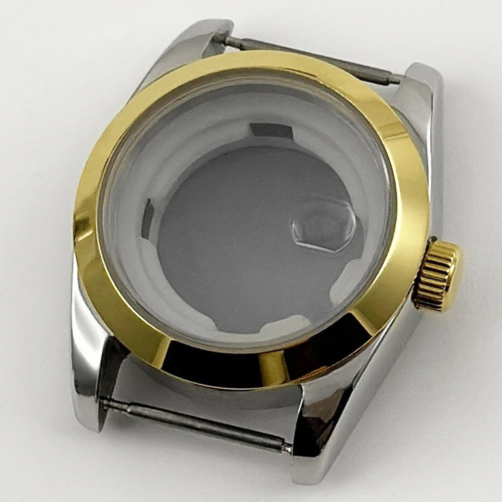 31MM Ladies Round Polished Fluted Bezel Sapphire Crystal Watch Case for NH05/06