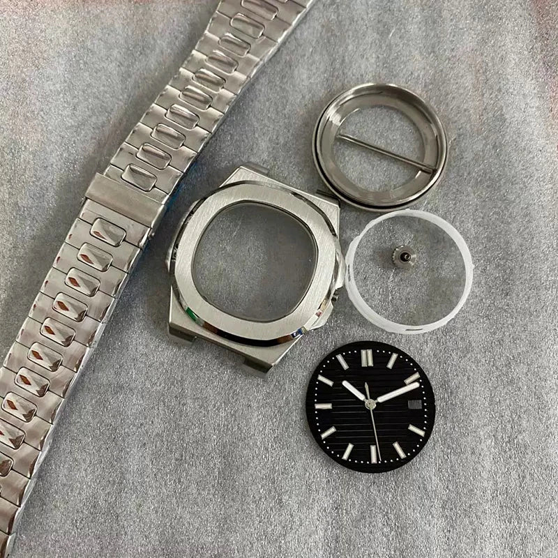 41mm Watch Case+Strap+Dial Metal lining Material Waterproof Fit NH35/NH36