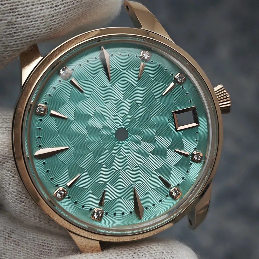 33mm Bubble Crystal Women's Cocktail Steel Watch Case for NH35/NH36/4R35A/4R36A
