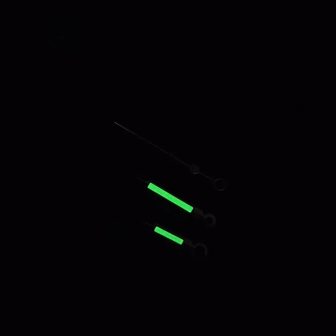 Silvery Watch Hands Green Luminous Pointer Man's Modified for NH35A/NH36/4R/7S