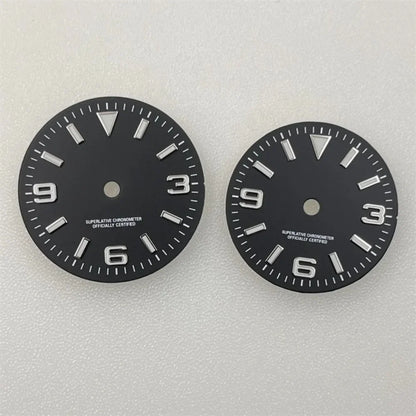 28.5mm/31mm GBW9 Luminous Logbook Surface Watch Dial for NH35A/4R35/NH34/NH36