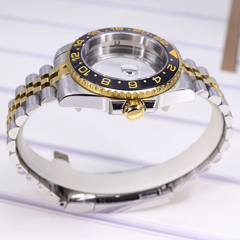 40mm Watch Case Sapphire For SUB Nh35 GMT Nh34 Nh36 Nh70 Nh72 2824 Miyota8215