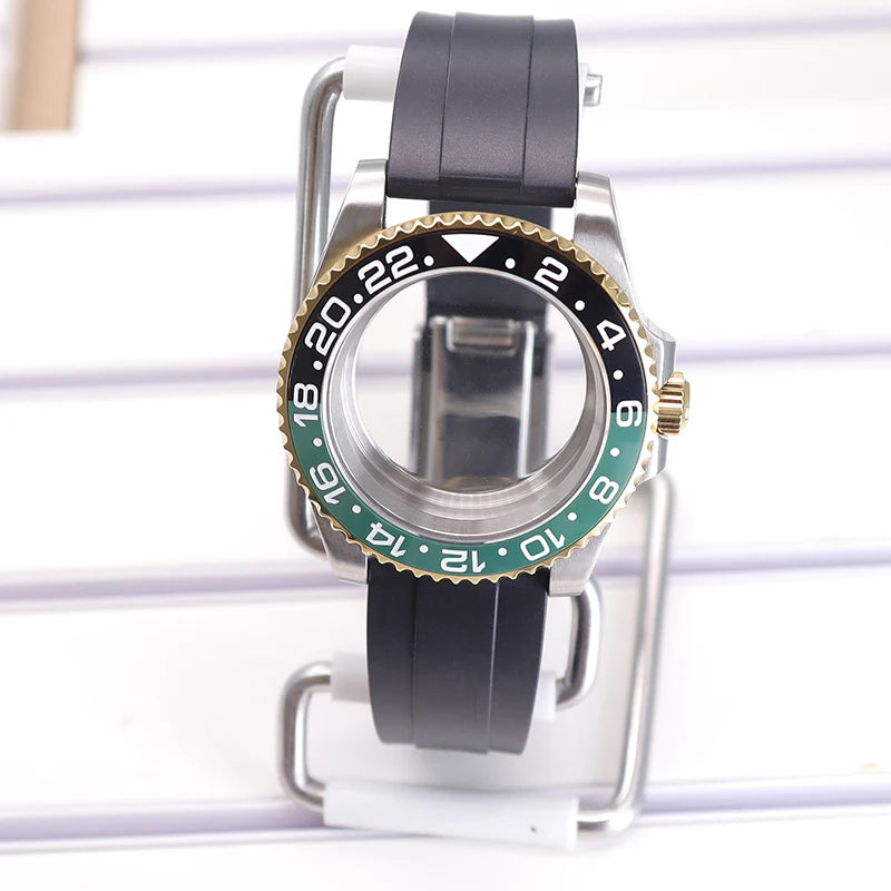 40mm Watch Case Set For GMT SUB Yacht NH34 NH35 NH36 NH39 8215 Eta2824 PT5000