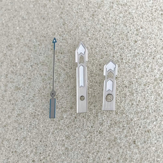 Modified Silver Trim Green Luminous Watch Hands for NH34 NH35 NH36 NH70 Movement