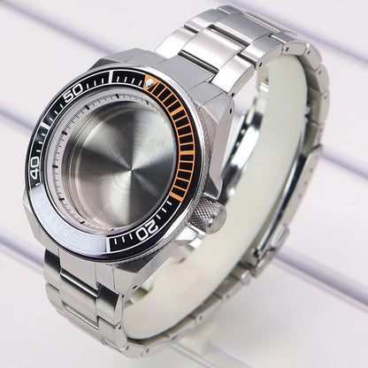 43.8mm Steel Watch Cases  For NH35 NH36 NH34 NH38 4R36 Modified Samurai Diving