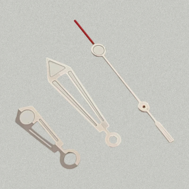 Modified Green Luminous Silver-Yellow Watch Hands for NH35/NH36/4R/7S Movement
