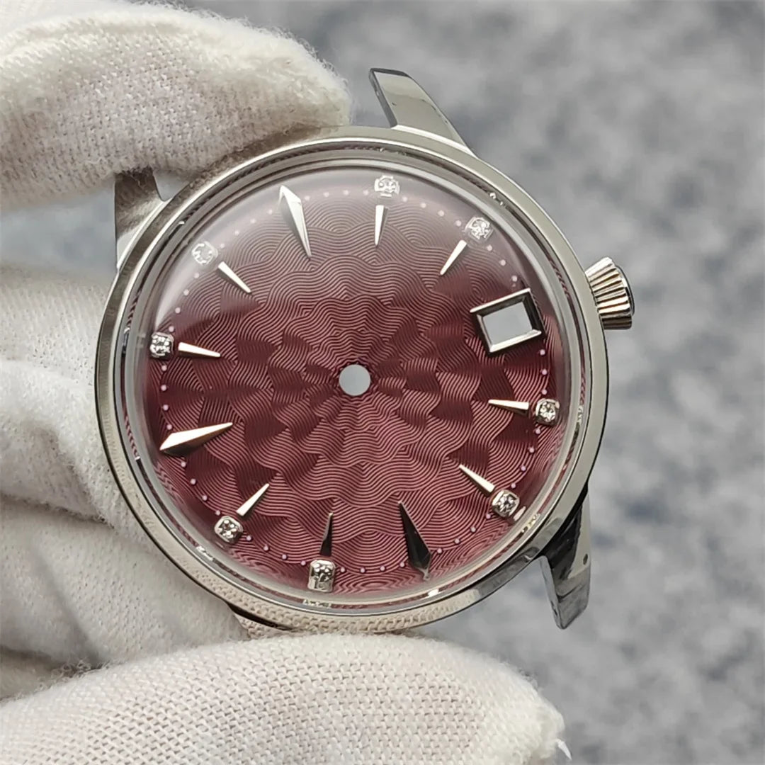 33mm Bubble Crystal Women's Cocktail Steel Watch Case for NH35/NH36/4R35A/4R36A