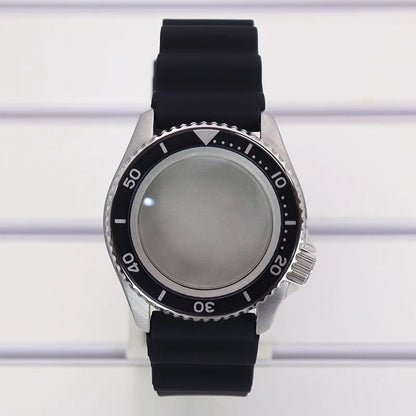 For 20 BAR at 3.8 SKX 42mm Diver Watch Case Sapphire Glass For NH35 NH36 NH38