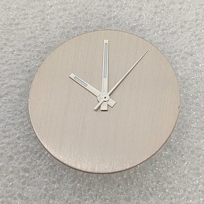 Solid Color No Date Vertical Striped Texture Watch dial with Hands for NH35/36