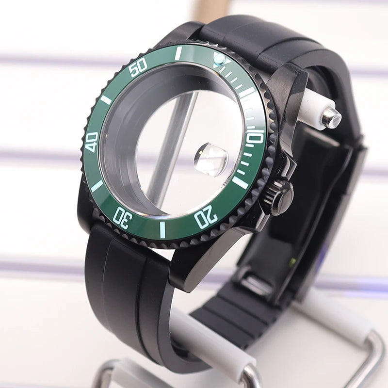 Diving 40mm Watch Case For Nh34/35/36 Miyota 8215 Eta 2824 C3 Bezel Submariner