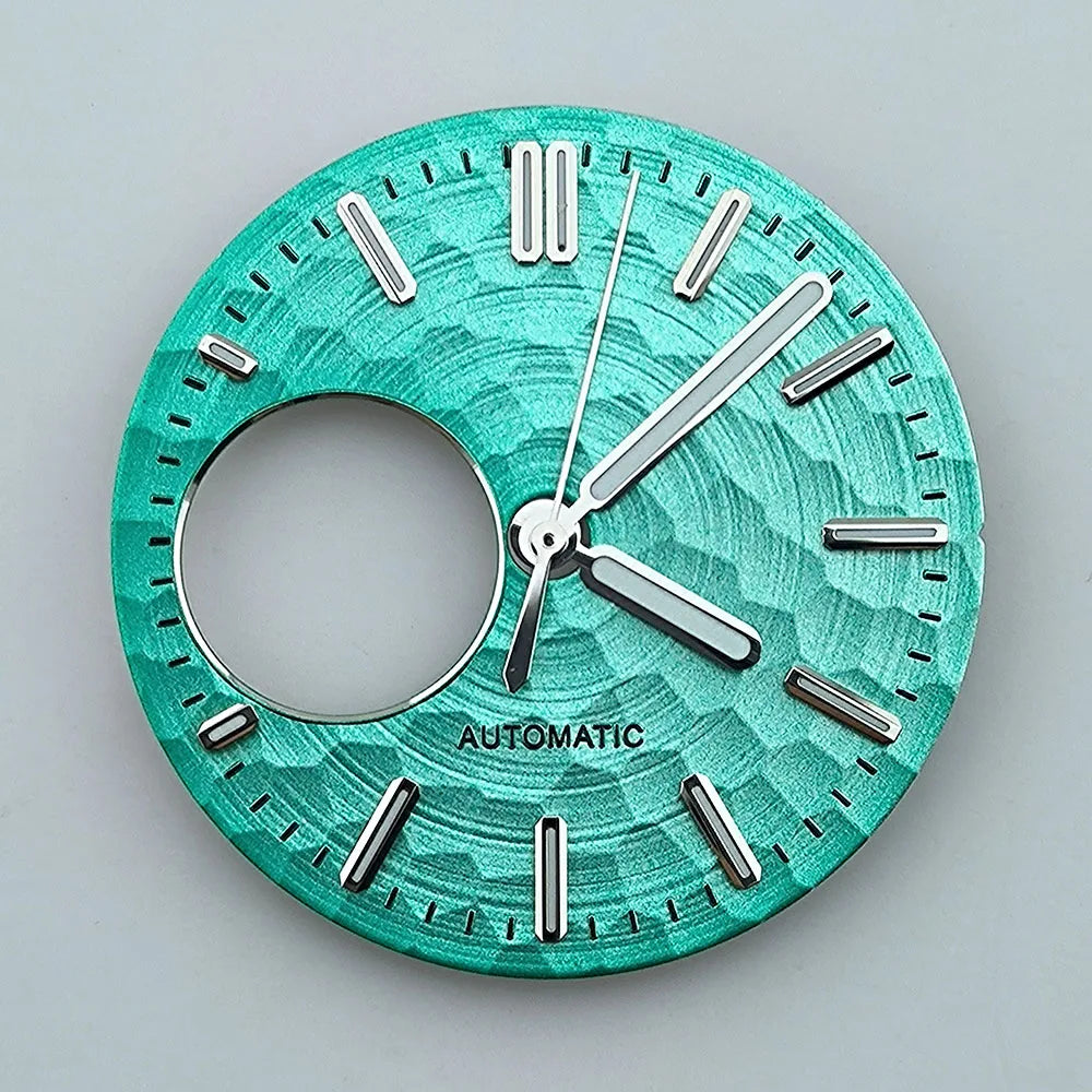 Modified 28.5mm Multicolor Watch Dial Green with Luminous for NH38 Movement