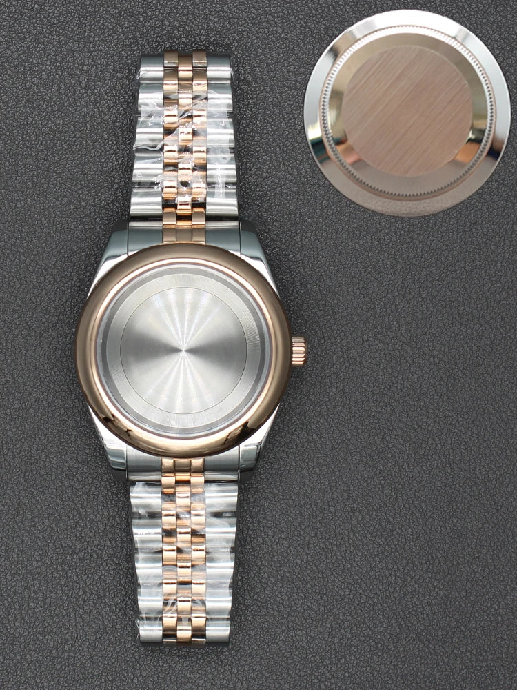 36/40mm Watch Case Sapphire Crystal For Nh35 NH36 Miyota 8215 28.5mm Dial Oyster