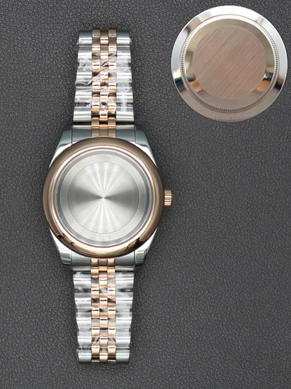 36/40mm Watch Case Sapphire Crystal For Nh35 NH36 Miyota 8215 28.5mm Dial Oyster