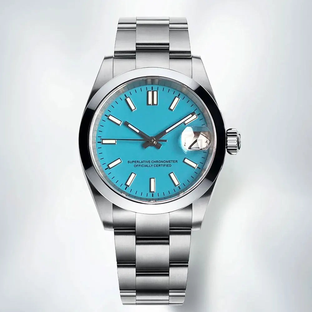 Watch Cases Set Classic Polished Bezel with Sapphire Glass For NH35 Movement