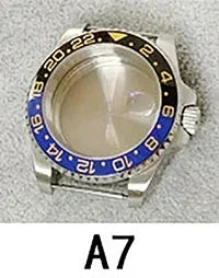 40mm SUB GMT Steel Watch Case for 2813/8215/2836/3804/8200 with Sapphire Glass