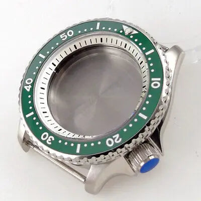 42mm Sapphire Glass Watch Case Fit SKX 007 NH35 NH36 2824 White Chapter ring