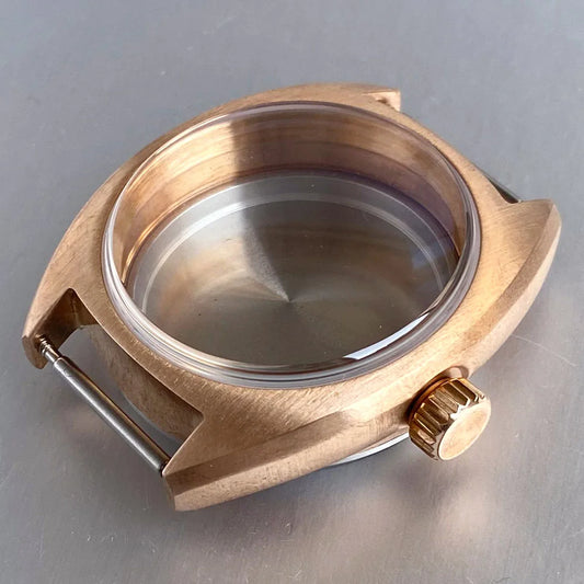 36mm Sapphire Glass Bronze Retro Watch Cases for NH35 NH36 NH38 ETA2824 PT5000