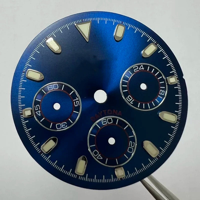 29.5mm VK63 Dial S Logo Dial Suitable For NH35/NH36 Movement Vertical Lines