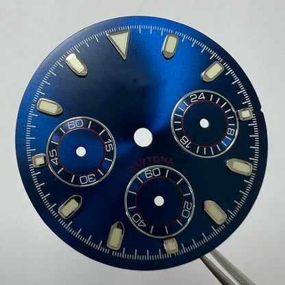 29.5mm VK63 Dial S Logo Dial Suitable For NH35/NH36 Movement Vertical Lines