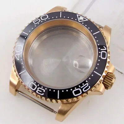40mm CUSN8 solid Bronze sapphire glass Watch Case fit Japan NH35 NH36 ETA 2824