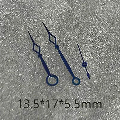 Modified Blue Watch Hands Pointers for ETA 6497 6498 / ST3600 ST3620 Movements