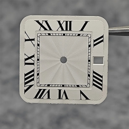 38mm 316L Stainless Steel Square Watch  Case Set for NH36 4R36 Movement
