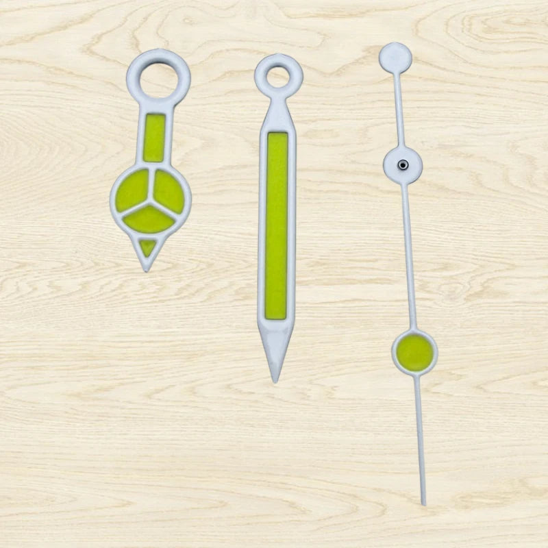 Modified Green Luminous ColorfulCusp Watch Hands for NH35/NH36/4R/7S Movement